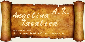 Angelina Kasalica vizit kartica